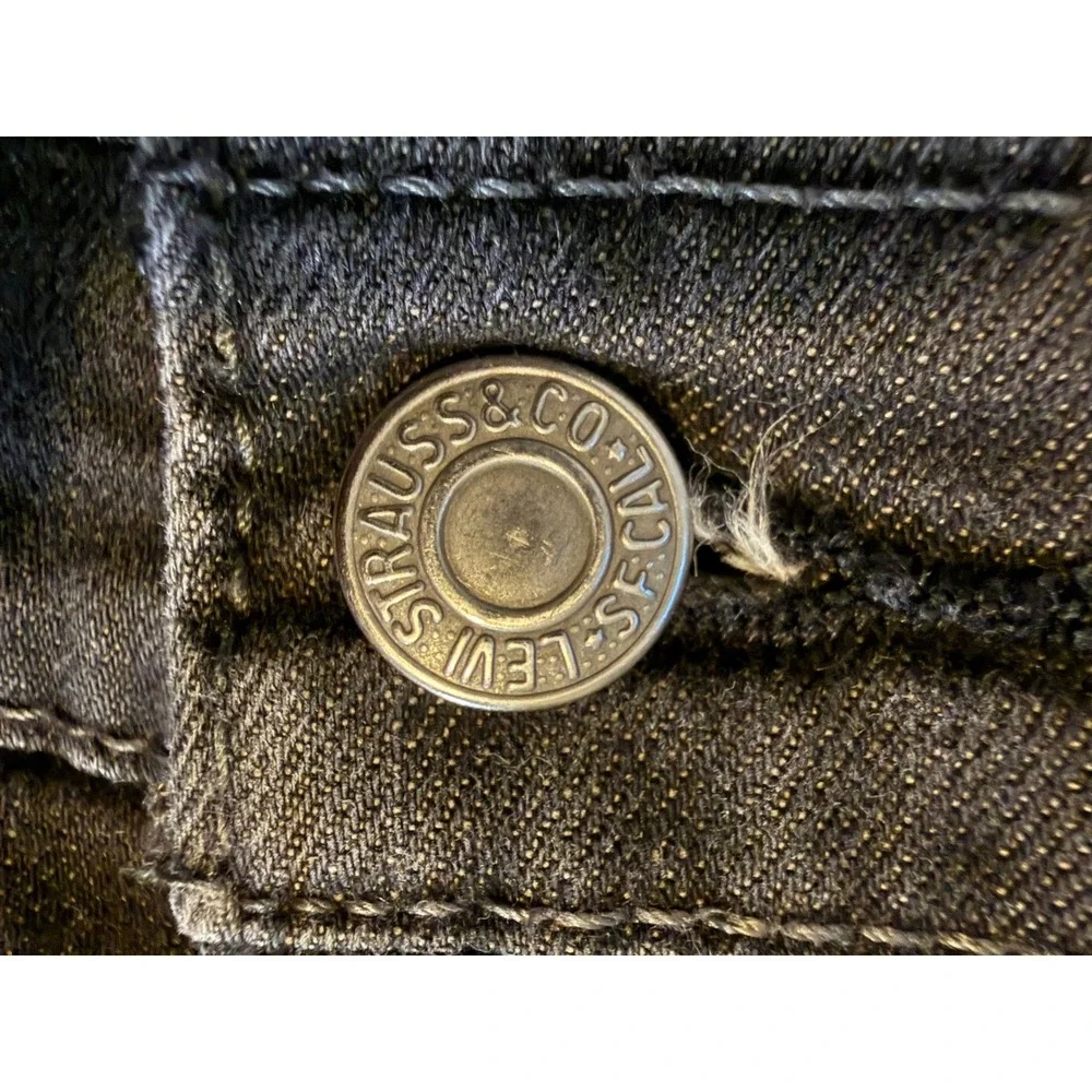 Levi's 559 Relaxed Straight Jeans Mens 48x32 Black Red Tab Stretch Denim